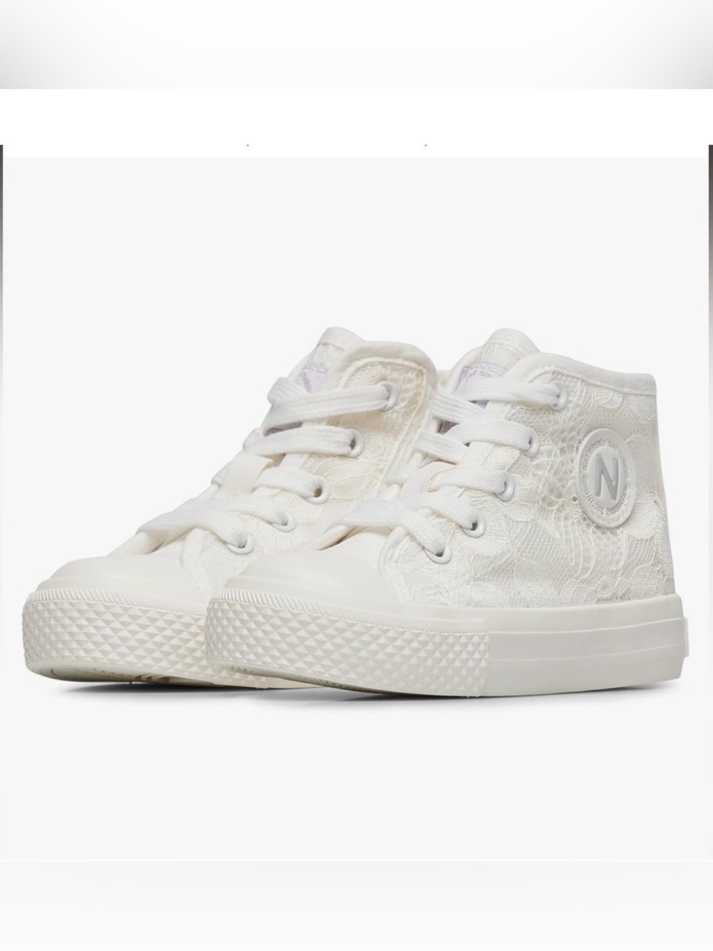 NATURINO YLFAS White Lace High-Top Sneakers